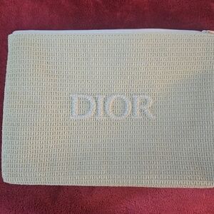 Dior Cream Textured Pouch